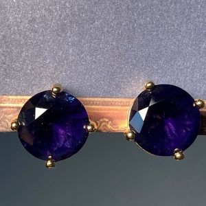 🎁 3 for $15. NWT!!  C. Wonder Glass Sapphire Earrings